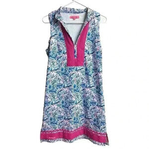 Simply Southern Leaf Print Tunic Dress Small